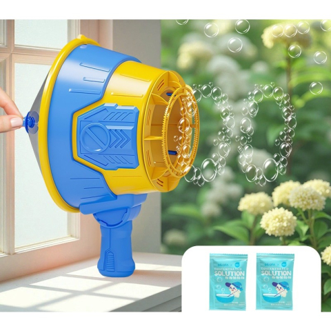 Suflator de baloane, model automat, pentru copii 4-6 ani, plastic albastru [1]