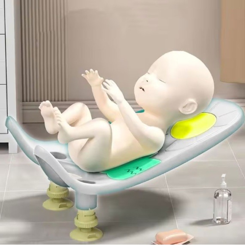 suport baie bebelusi reglabil ventuze antiderapante alb [2]