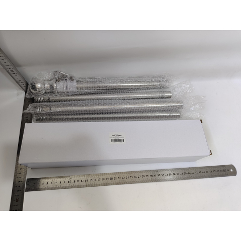 Suport de steag, 180 cm, baza solida, argintiu [3]
