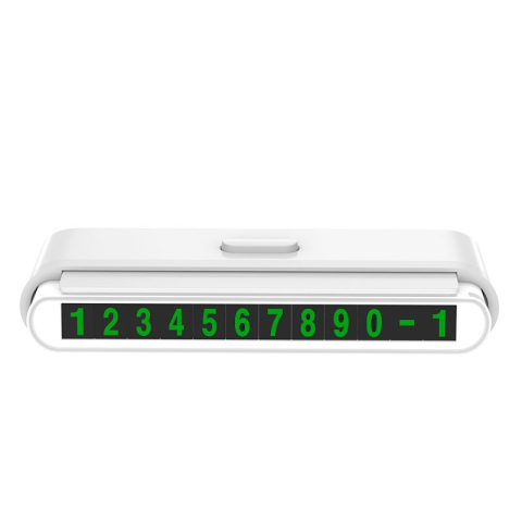 Produse utile sub 50 RON - Suport numar telefon auto, sistem ascundere rapida, plastic, 12x5x3 cm