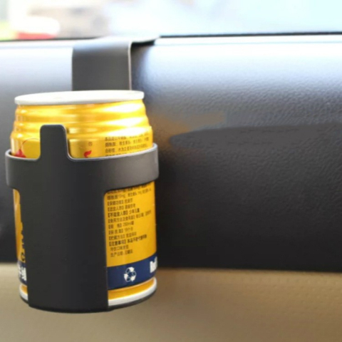 Suport pahar pentru masina, universal, din ABS, anti alunecare, negru [2]