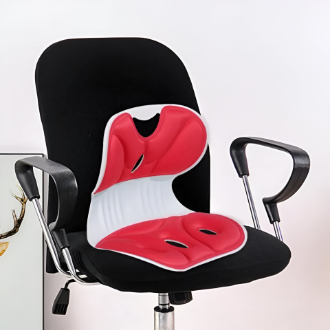 Suport pentru scaun, marime S, ergonomic si portabil, material respirabil [4]
