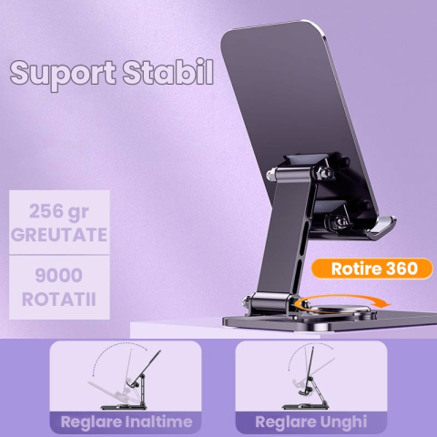 suport telefon pliabil aliaj aluminiu birou [5]