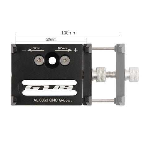 Suport telefon pentru bicicleta, model G-85SL, brate ajustabile, aluminiu negru [1]