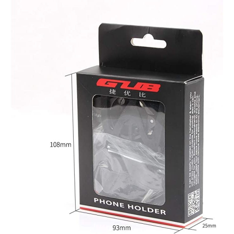 Suport telefon pentru bicicleta, model G-85SL, brate ajustabile, aluminiu negru [5]