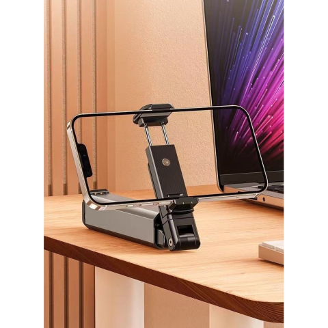 suport telefon mobil portabil pliabil telescopic rotativ negru [4]