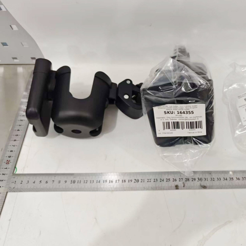 Suport universal pentru pahar si telefon, fixare de bara, rotire 360°, plastic ABS negru [7]