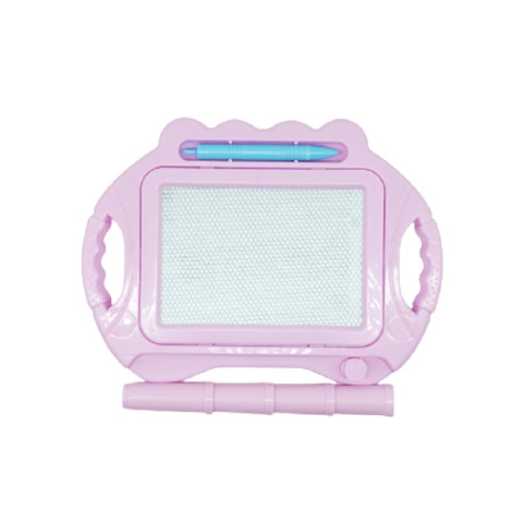 Markere si Seturi Desen/Pictura - Tabla magnetica pentru desen, model Pix, cu glisor de stergere, dimensiuni 23x17 cm, roz pal