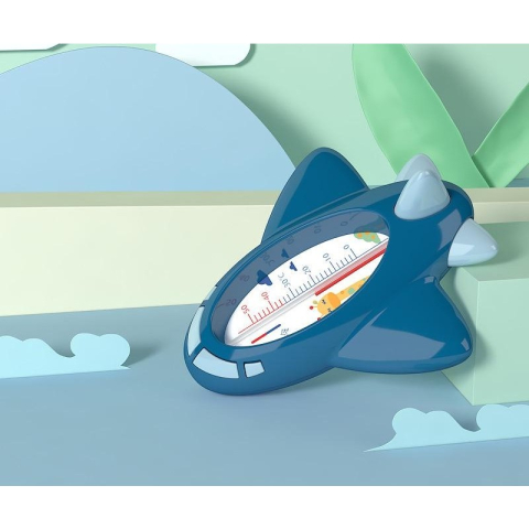 Termometru pentru baie, model avion, plutitor, rezistent la apa, 11x10x4 cm [1]