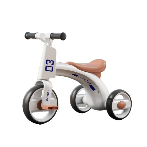 Vehicule de Jucarie - Tricicleta pentru copii, cu pedale antialunecare, roti gonflabile, lumini si sunete