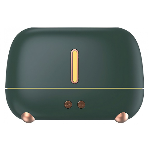 Casa & Gradina - Umidificator cu ultrasunete, efect flacara, aromaterapie, capacitate 250 ml, verde