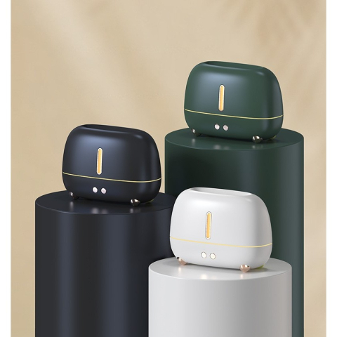 Umidificator cu ultrasunete, efect flacara, aromaterapie, capacitate 250 ml, verde [4]