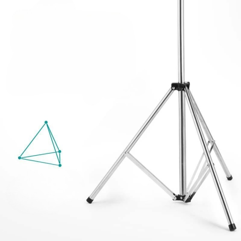 Uscator de rufe pliabil, telescopic, 4 brate, otel inoxidabil, rezistent la vreme [3]