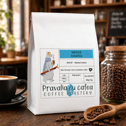 Dulce si catifelata - Cafea Mexic Chiapas 100% Arabica în pungă