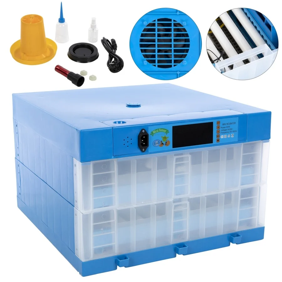 Incubator electric Micul Fermier capacitate 128 oua, 2 etaje [2]