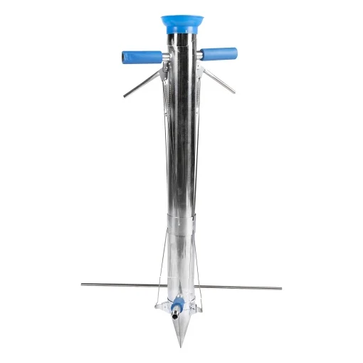 Unelte pentru plantat - Plantator inox cu 2 manere si pedala