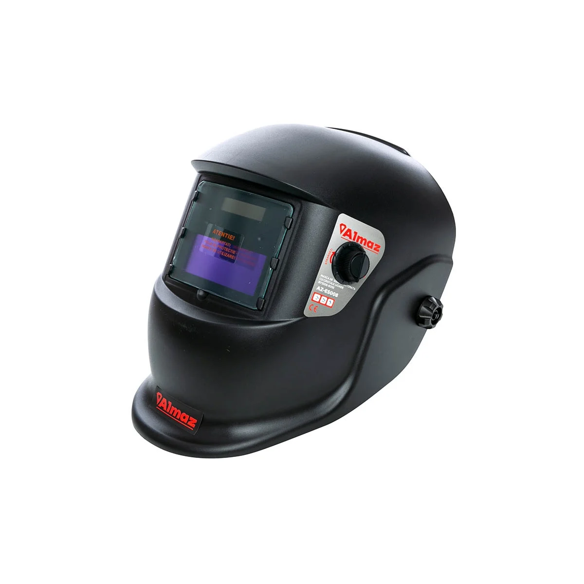 Masca sudura - Masca de sudura Almaz, Automata, zona vizualizare 90x35mm, 2 senzori arc sudura, destinata sudura/polizare