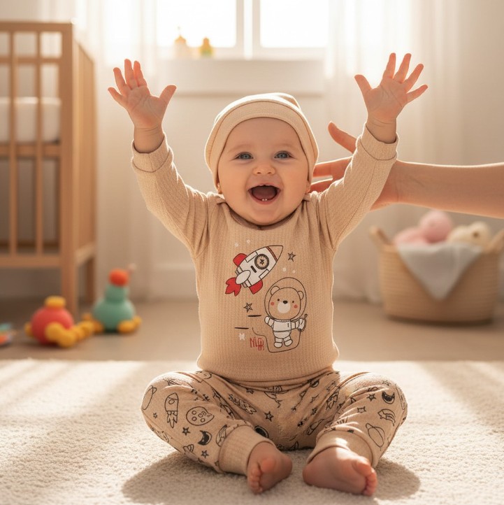 O îmbrățișare de bumbac: Cum protejăm pielea sensibilă a micuților prin hăinuțe de calitate