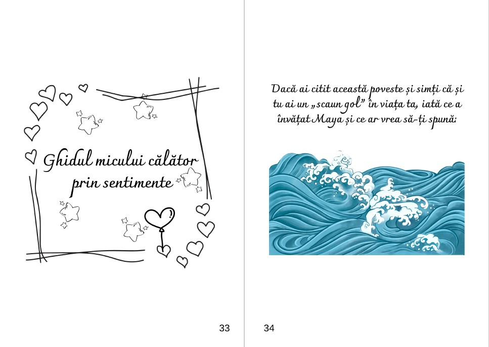 Coperta cartii terapeutice Ecoul dintr-o picatura de chihlimbar de Alexandra Gheorghes cu o fetiță sub un copac înflorit [4]