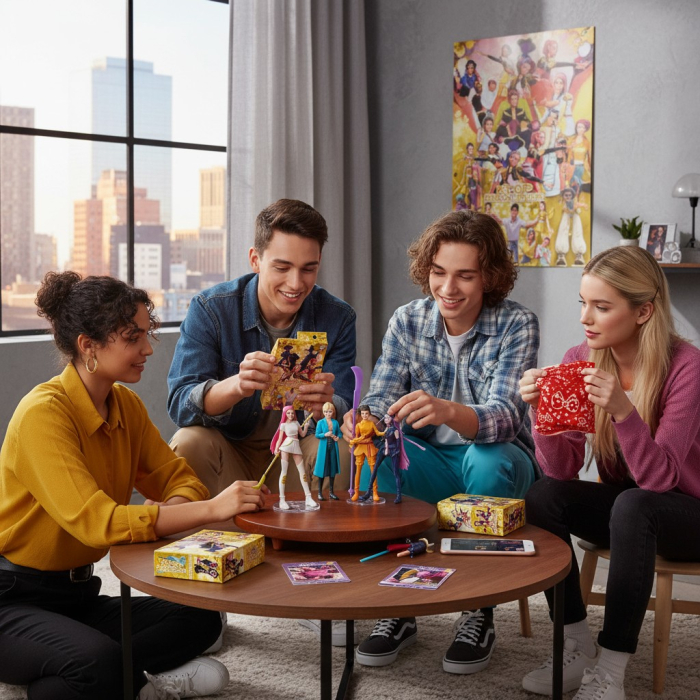 Figurina surpriza K-Pop Demon Hunters cu accesorii si card de colectie. [3]