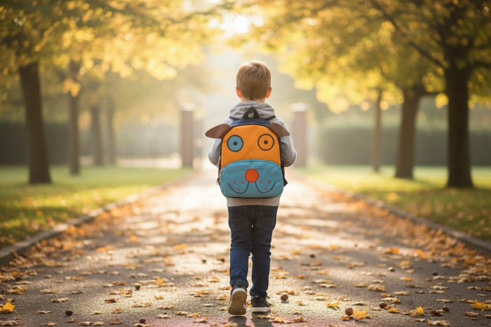 Ghiozdan colorat pentru copii cu design 3D cu căpșună/animăluț și bretele ajustabile. [2]