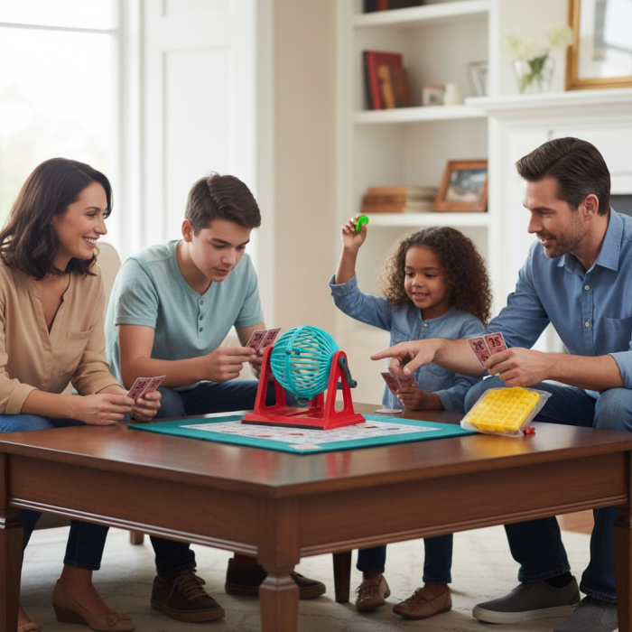 Joc Bingo clasic cu suport rotativ panou de control si 90 de bile numerotate. [2]