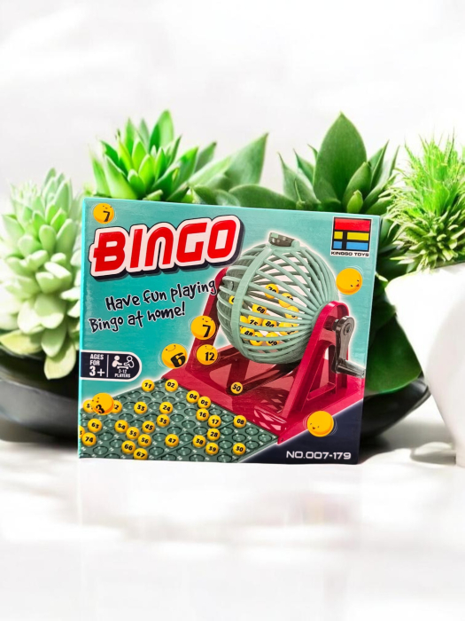 Joc Bingo clasic cu suport rotativ panou de control si 90 de bile numerotate. [3]
