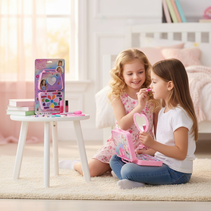 Set de machiaj Sparkle pentru copii cu farduri colorate si sclipici. [2]