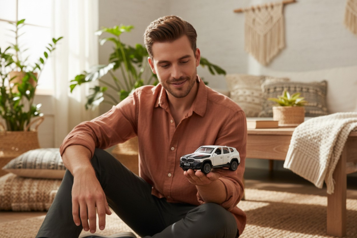 Mașină metalică SUV albă scară 1:32 cu dimensiuni 12x4.5x4 cm. [2]