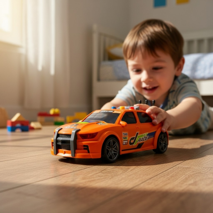 Mașină sport LS cu fricțiune și portbagaj funcțional pentru copii. [2]