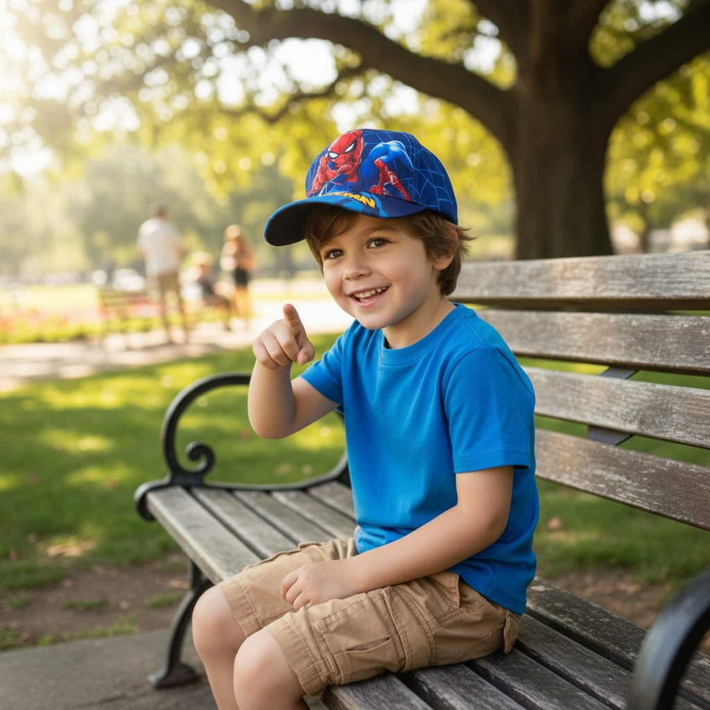 Șapcă multicoloră tip baseball pentru băieți cu personajul Spiderman, mărimea 52 cm, din colecția So Fun. [2]