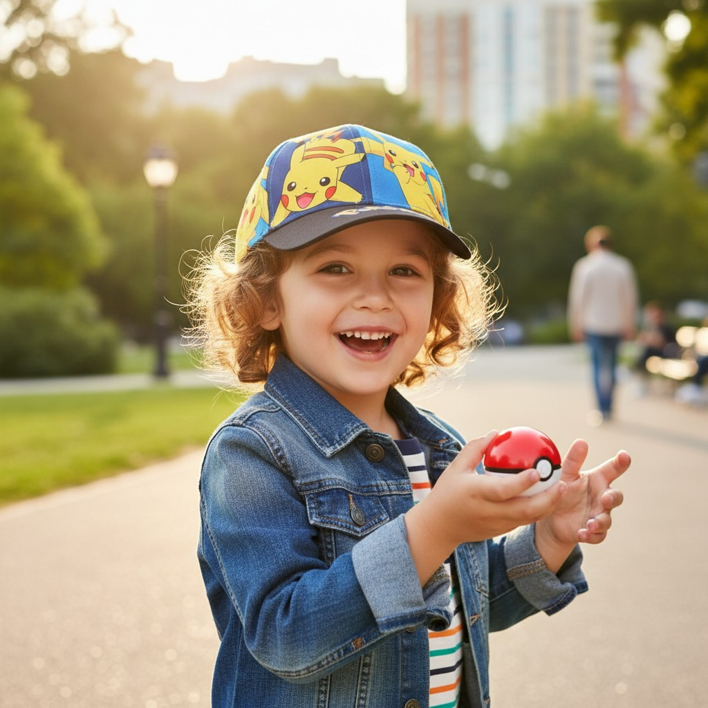 Șapcă de baseball multicoloră pentru băieți cu personaje Pokémon, mărimea 56 cm, colecția So Fun. [2]