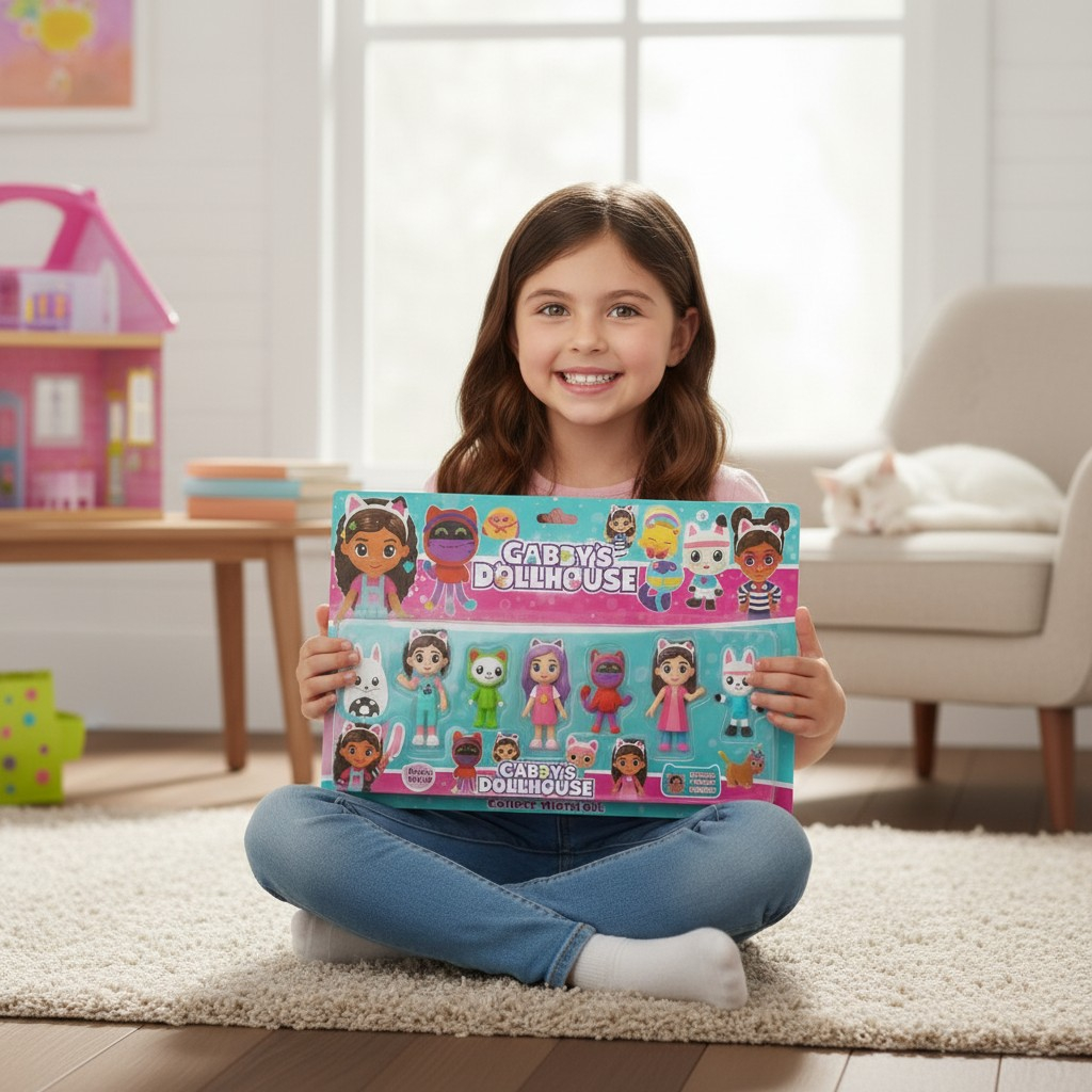 Set 8 figurine colorate Gabby's Dollhouse in ambalaj de 40x26 cm [2]