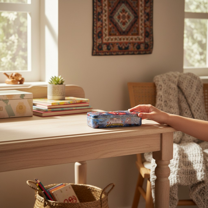 Set de rechizite scolare Marvel Ultimate Spider-Man cu penar metalic si accesorii de scris. [2]