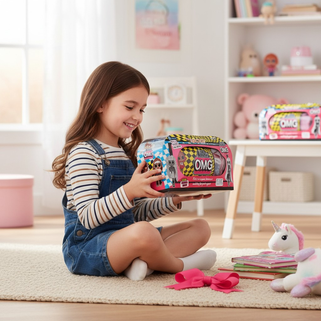 Cutie cadou Set Surpriză Fashion de 30x15 cm, cu păpușă și ilustrații ale celor 15 accesorii misterioase. [2]