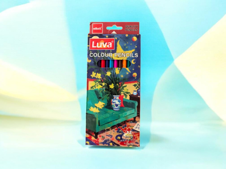Accesorii Pictură și Desen - Pachet de 12 cutii creioane colorate Cello Luva pentru scoala si desen.