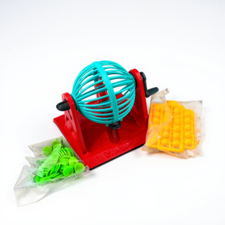 Seturi de Jucării - Joc Bingo clasic cu suport rotativ panou de control si 90 de bile numerotate.