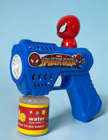 Jocuri și Jucării pentru Exterior - Pistoale automate pentru bule de săpun cu personaje Stitch, Spider-Man și Hello Kitty