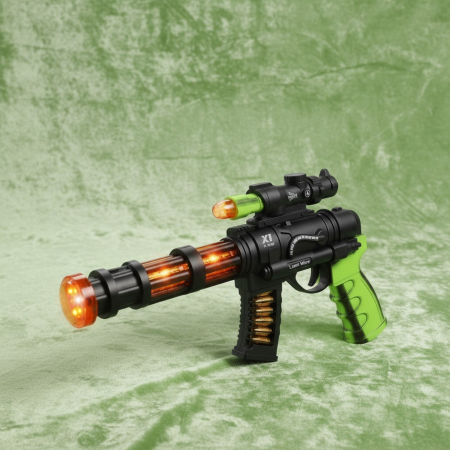 Pistoale de Jucărie - Pistol de jucarie Laser Wave cu efect de fum real lumini LED si sunete.