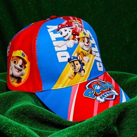 Pălăriuțe și Șăpcuțe - Șapcă multicoloră pentru băieți cu personajele Paw Patrol, design Duty Calls, ideală pentru protecție solară.