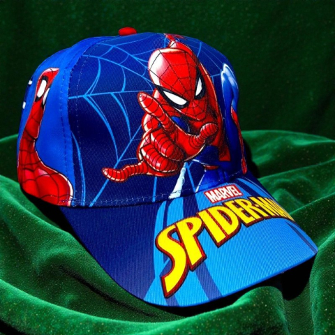 Pălăriuțe și Șăpcuțe - Șapcă multicoloră tip baseball pentru băieți cu personajul Spiderman, mărimea 52 cm, din colecția So Fun.