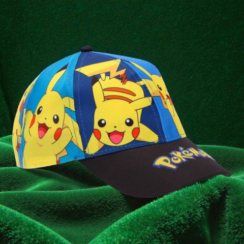 Pălăriuțe și Șăpcuțe - Șapcă de baseball multicoloră pentru băieți cu personaje Pokémon, mărimea 56 cm, colecția So Fun.