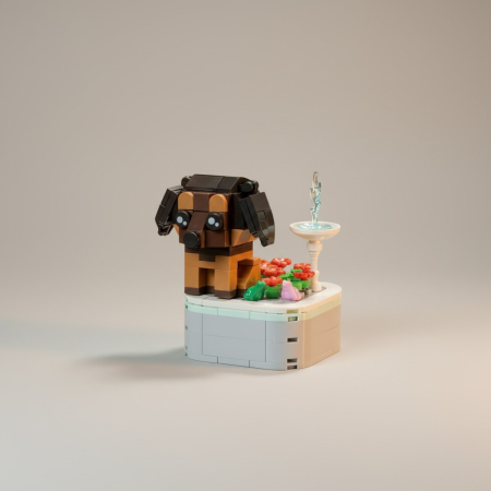 Animale - Set de constructie animale colorate din blocuri tip lego pentru copii.