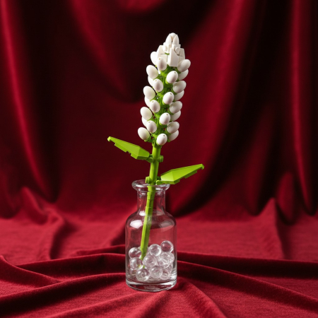 Flori și plante - Set de constructie colorat din blocuri de plastic pentru copii.