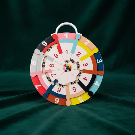 Articole din Hârtie - Jucărie educațională din lemn tip Waldorf pentru învățarea tablei înmulțirii, de la 1x1 la 10x10.