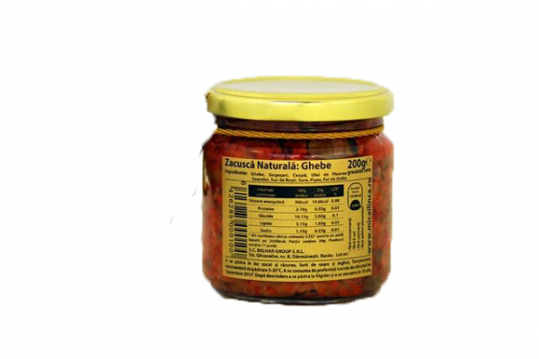 Zacusca naturala de Ghebe - fara zahar 200g [2]