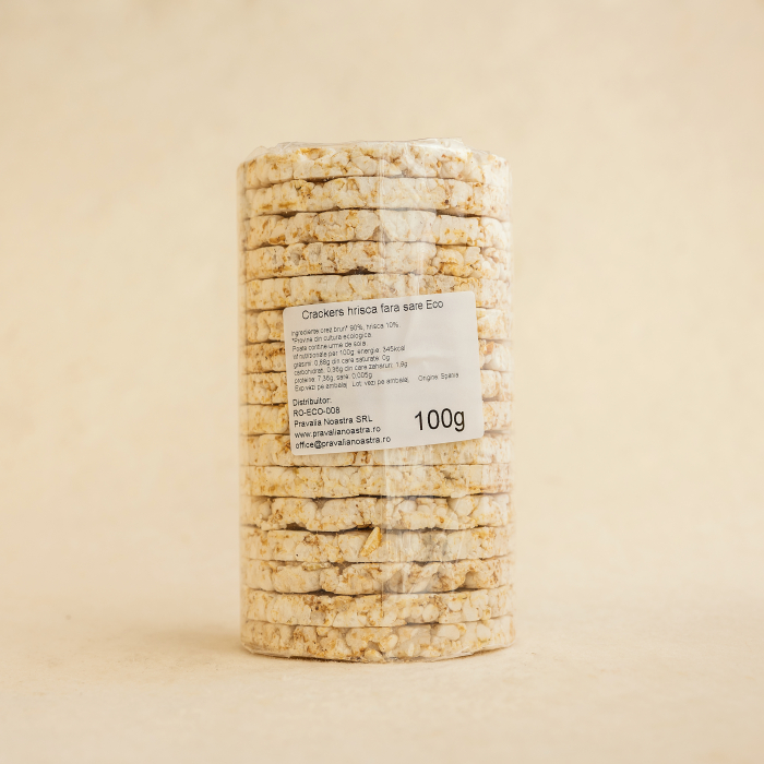 Crackers orez & hrisca Fara Sare, Vegan 100g ECO [2]