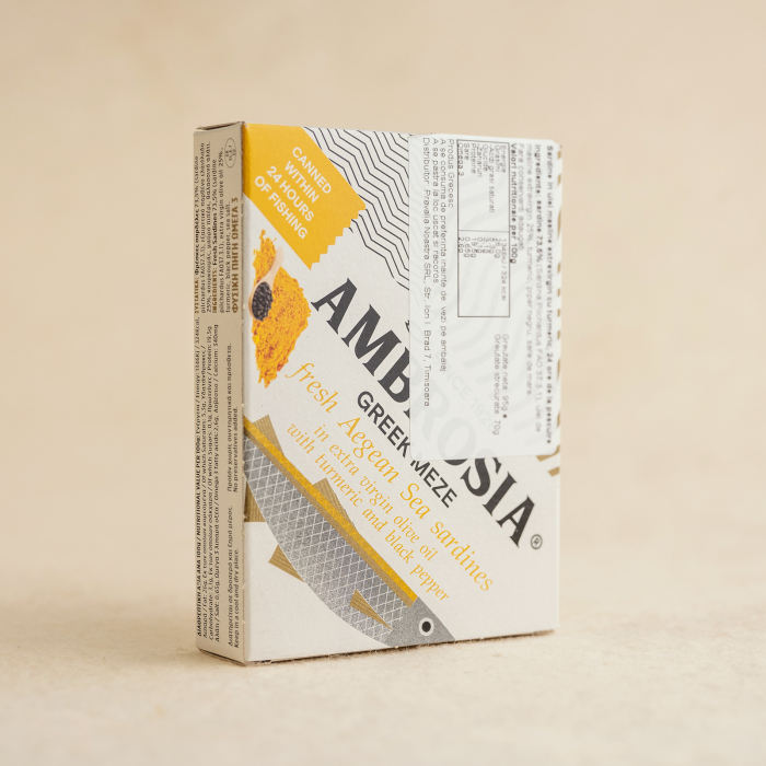 Sardine cu ulei măsline extravirgin si turmeric 95g [2]