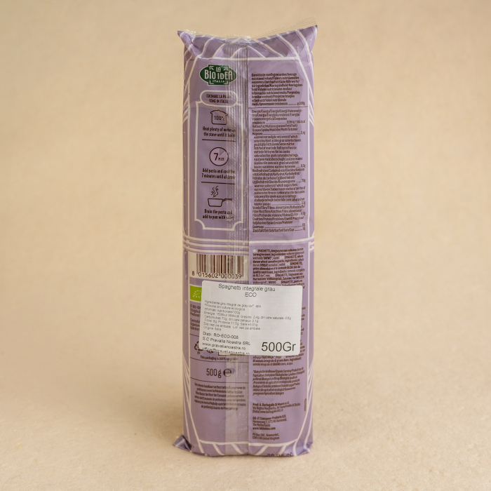 Spaghetti integrale de grau 500g [2]