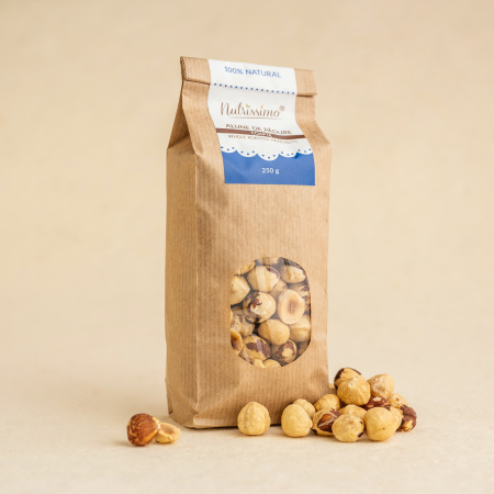 NUCI ȘI SEMINȚE - Alune de pădure coapte/nesărate 250 g